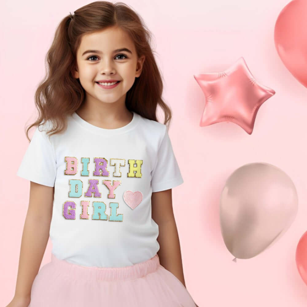 Personalised Birthday Patch T-shirt for Kids
