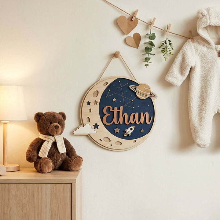 Personalised Kids Name Sign for Door & Wall