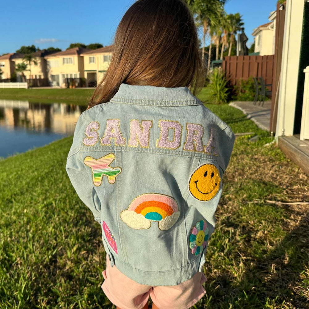 Personalised Patch Denim Jacket