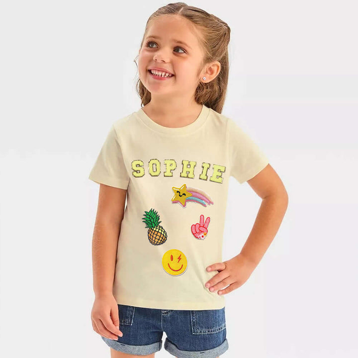 Personalised Patch T-shirt for Kids