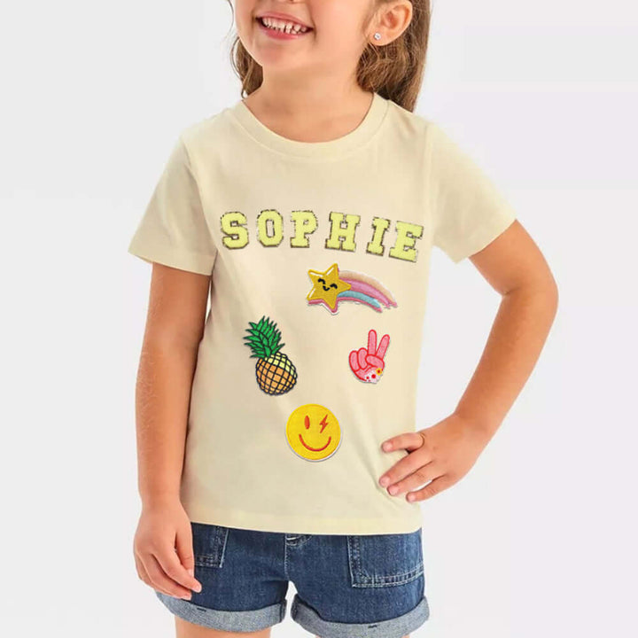 Personalised Patch T-shirt for Kids