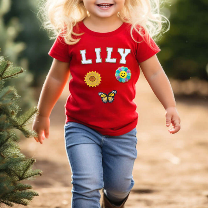 Personalised Patch T-shirt for Kids