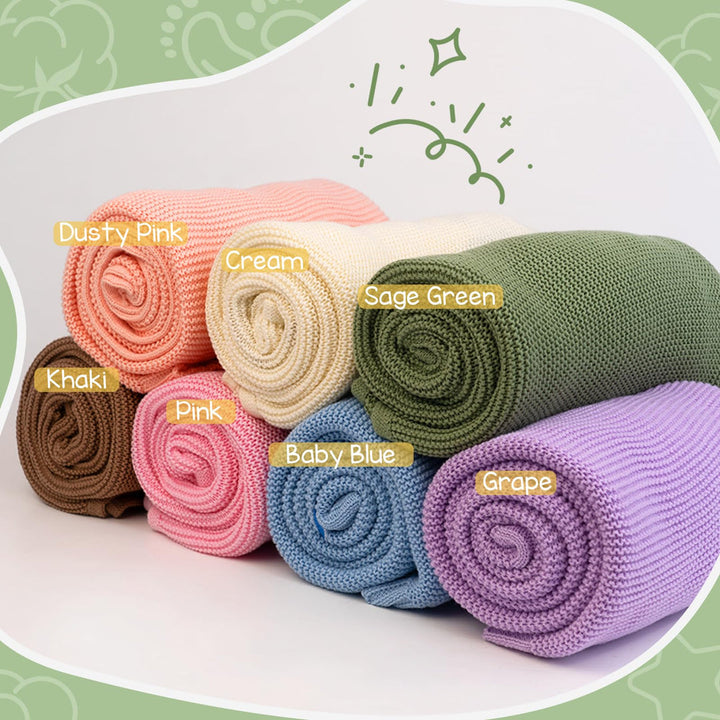 Personalised Baby Name Knit Blanket