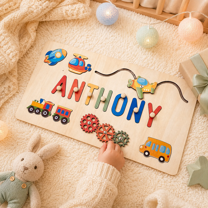 Personalised Baby Name Educate Puzzle Advanced Toys