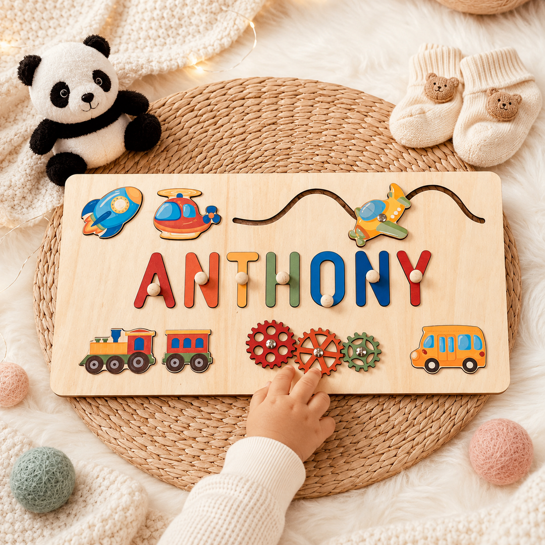 Personalised Baby Name Educate Puzzle Advanced Toys