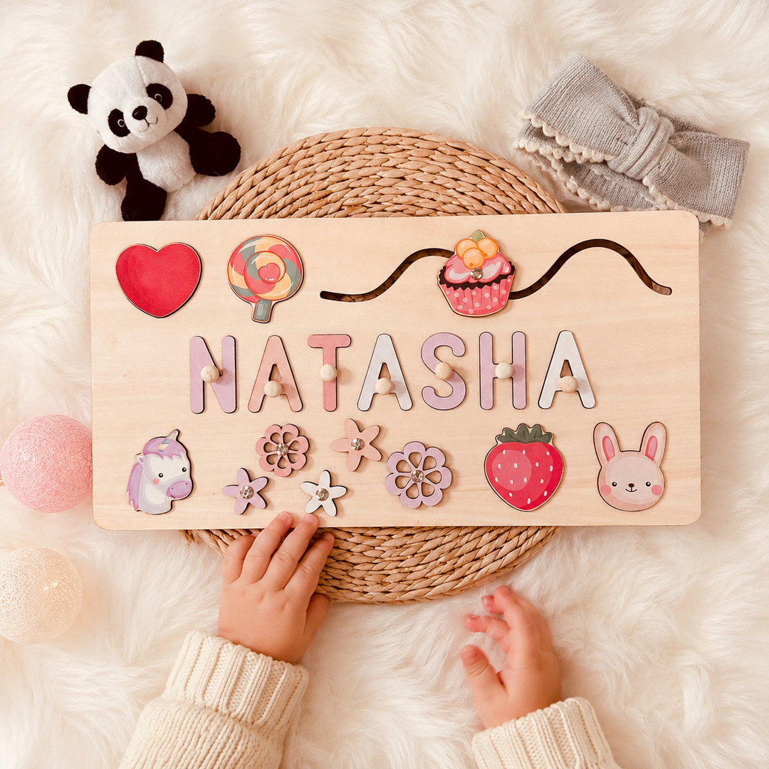 Personalised Baby Name Educate Puzzle Advanced Toys