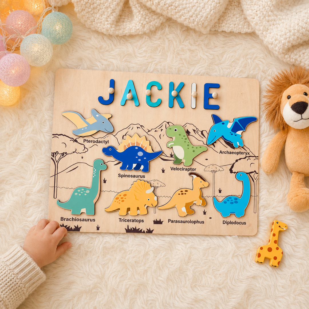 Personalised Dinosaur Name Puzzle