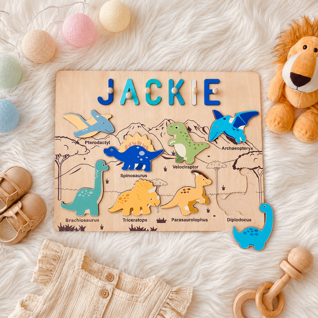 Personalised Dinosaur Name Puzzle