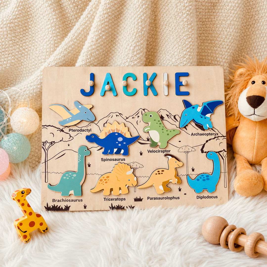 Personalised Dinosaur Name Puzzle