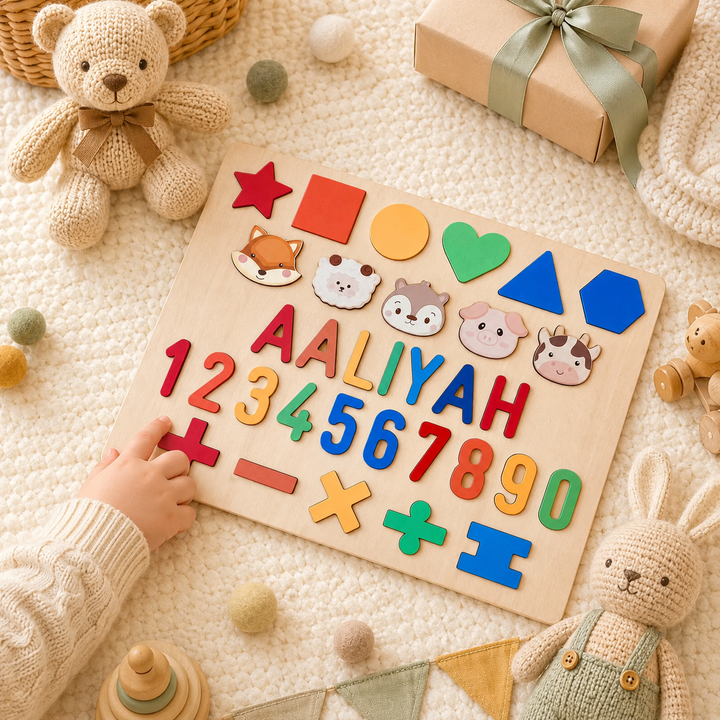 Personalised Educational Wooden Name Puzzle