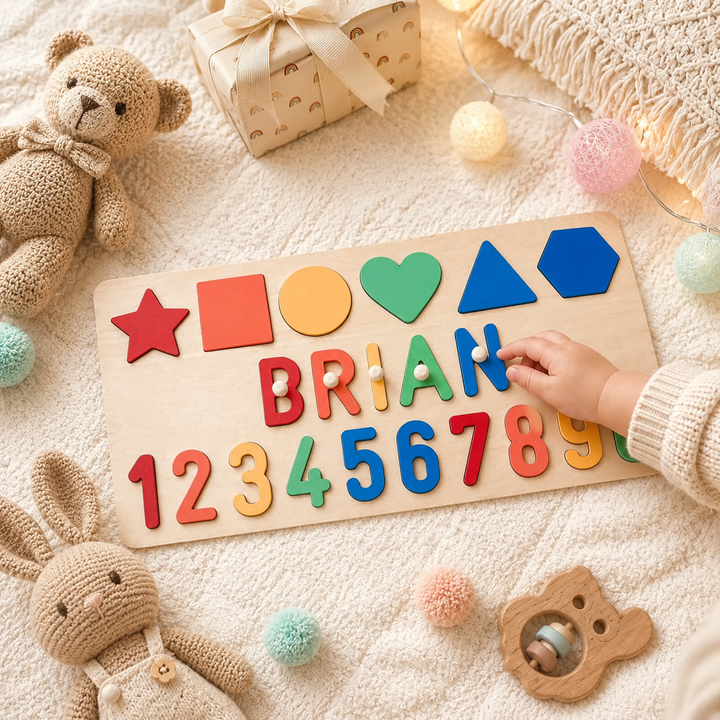 Personalised Educational Wooden Name Puzzle