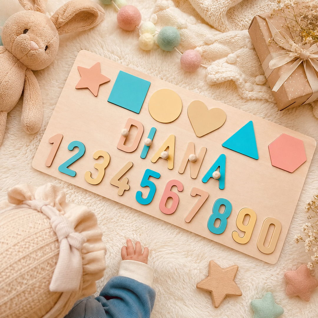 Personalised Educational Wooden Name Puzzle