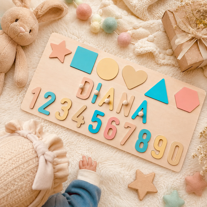 Personalised Educational Wooden Name Puzzle