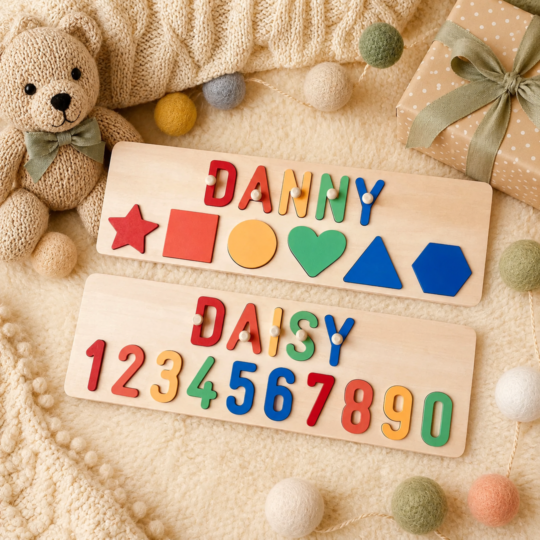 Personalised Educational Wooden Name Puzzle