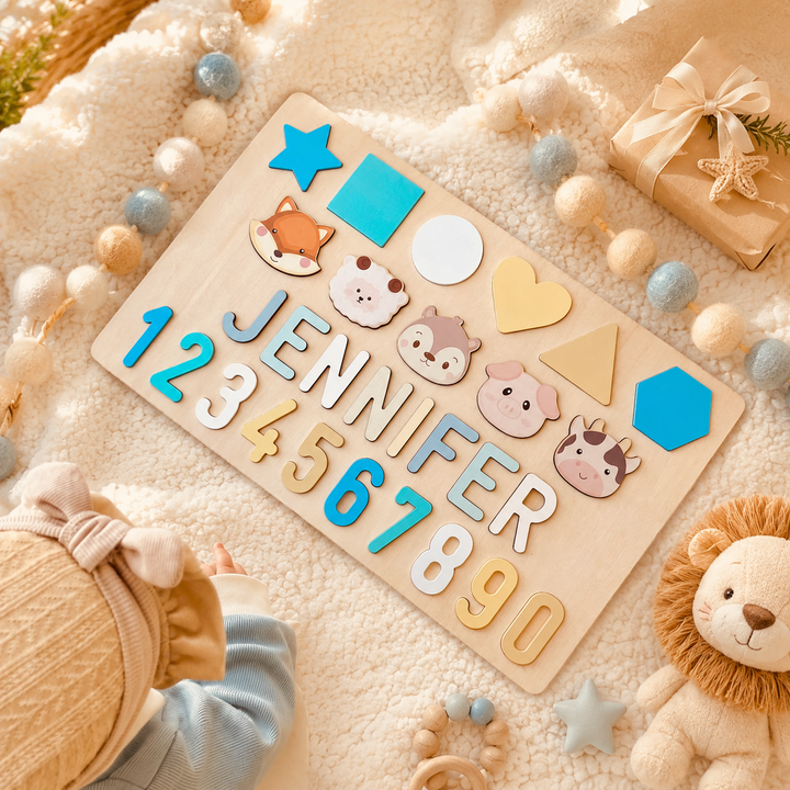 Personalised Educational Wooden Name Puzzle