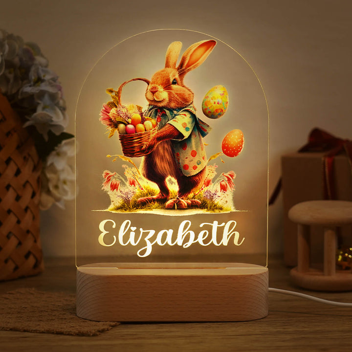 Personalised Easter Bunny Name Night Light