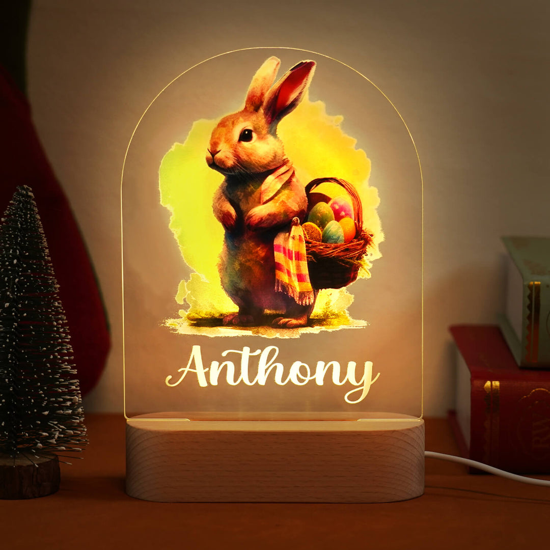 Personalised Easter Bunny Name Night Light