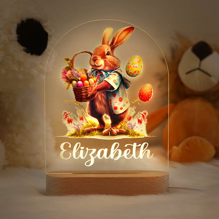 Personalised Easter Bunny Name Night Light