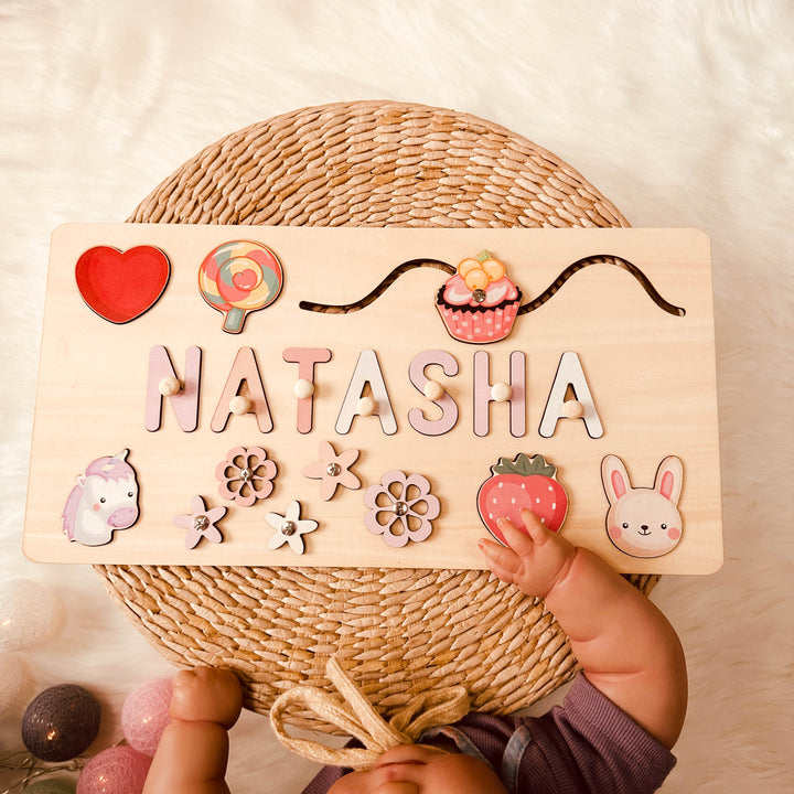 Personalised Baby Name Educate Puzzle Advanced Toys