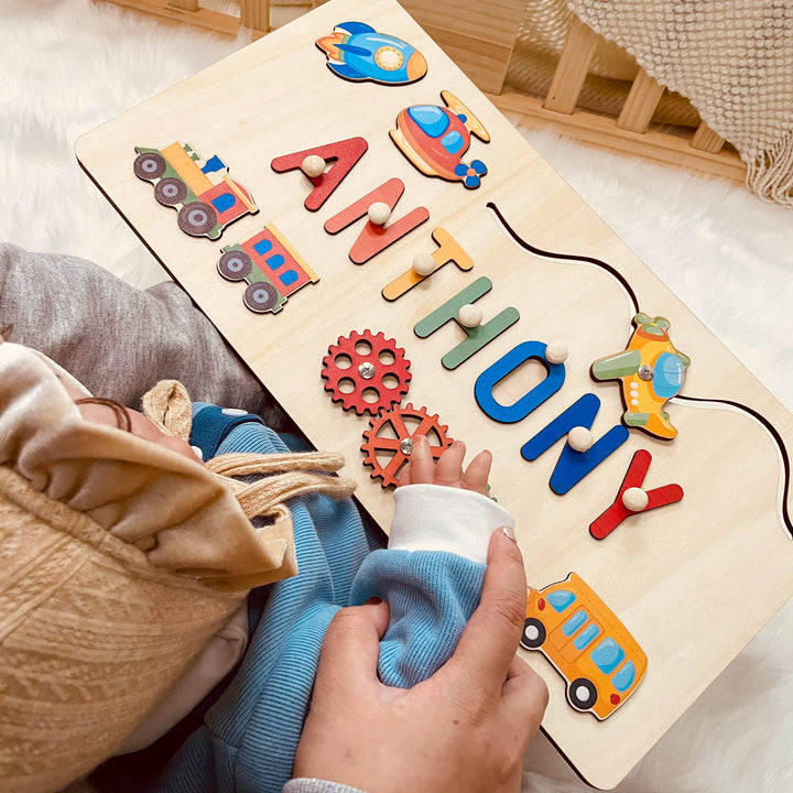 Personalised Baby Name Educate Puzzle Advanced Toys