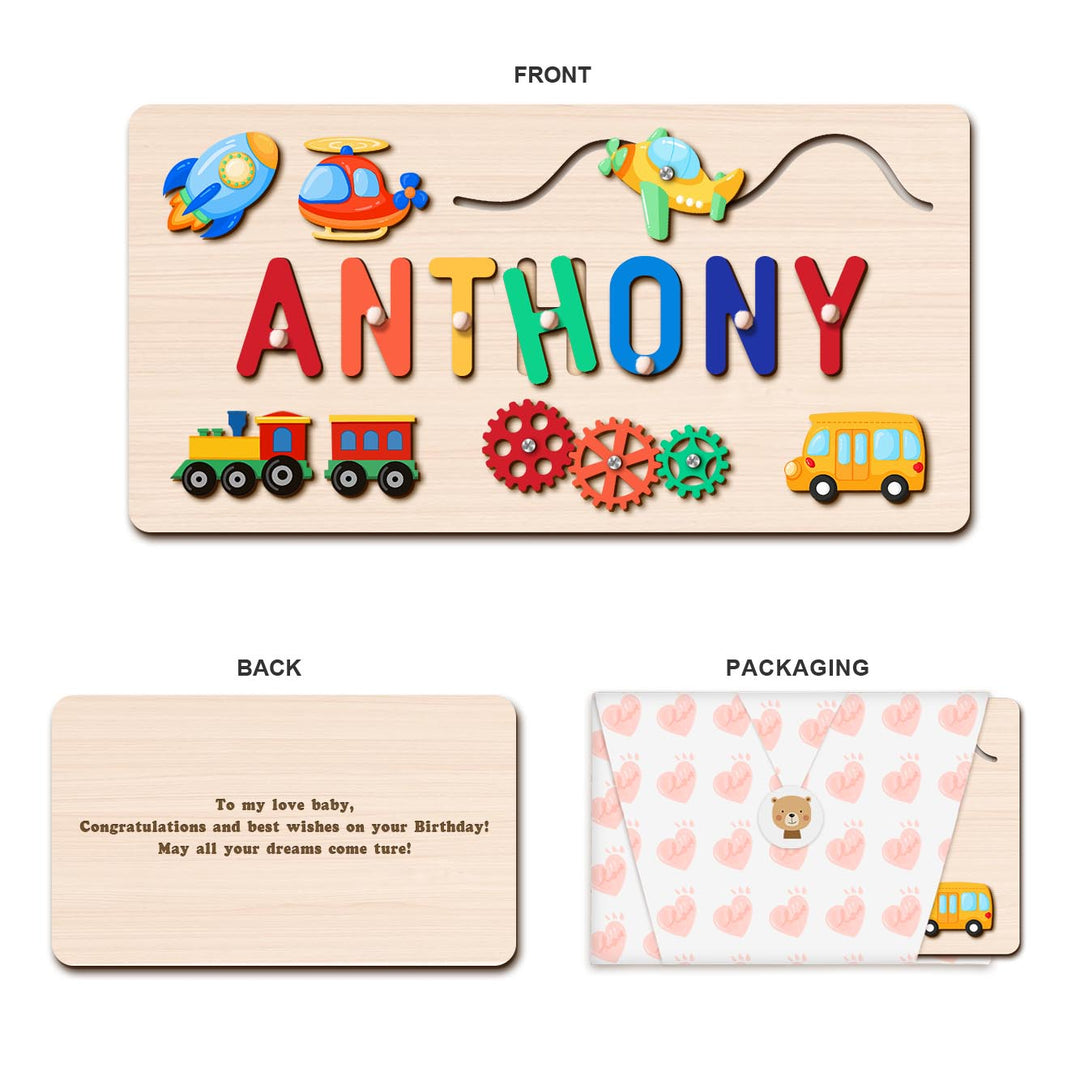 Personalised Baby Name Educate Puzzle Advanced Toys