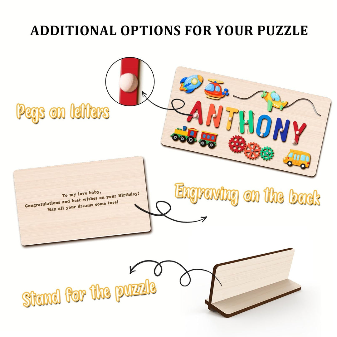 Personalised Baby Name Educate Puzzle Advanced Toys