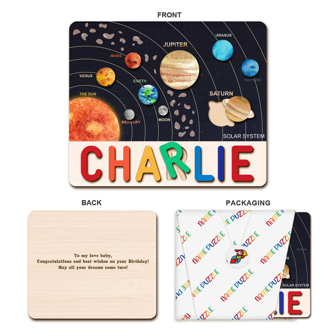 Solar System Series Personalised Name Puzzles