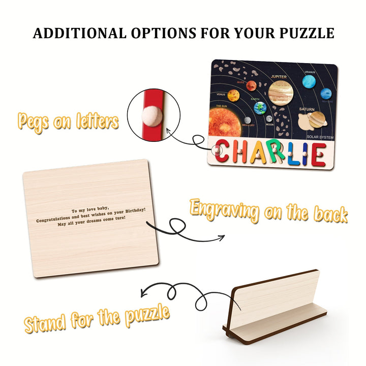 Solar System Series Personalised Name Puzzles