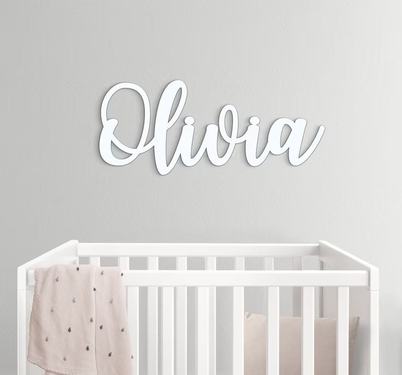 Personalised Wooden Name Sign for Wall Decor