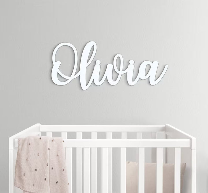 Personalised Wooden Name Sign for Wall Decor
