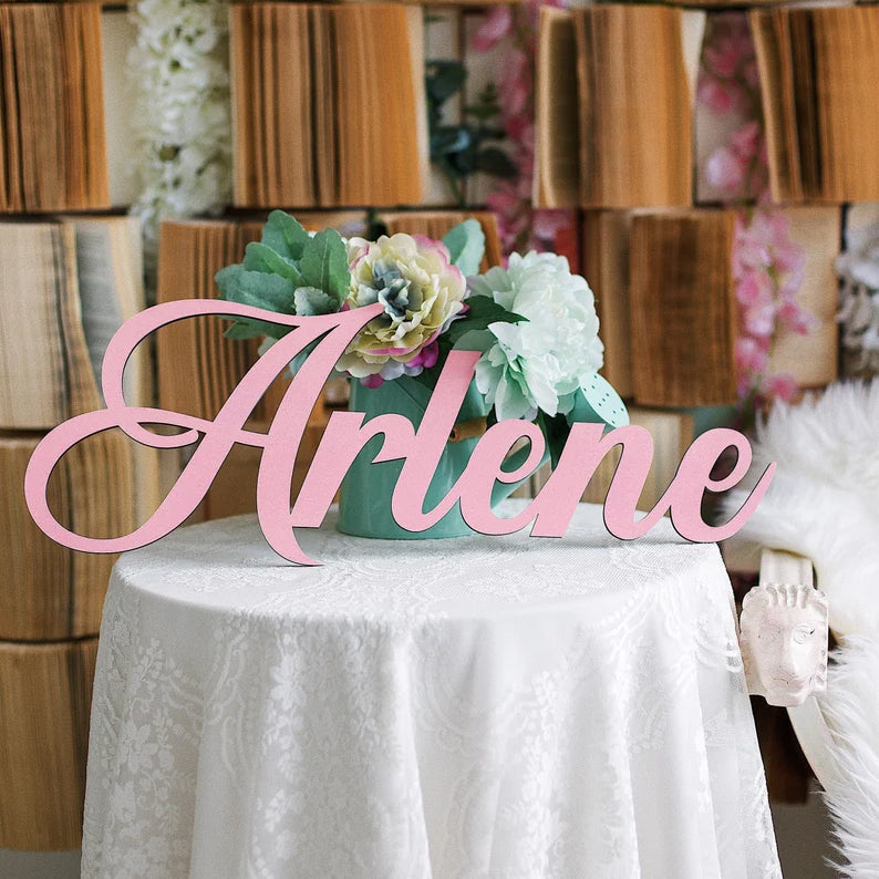 Personalised Wooden Name Sign for Wall Decor