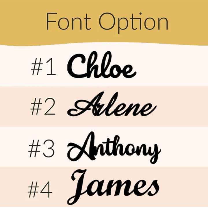 Personalised Wooden Name Sign for Wall Decor