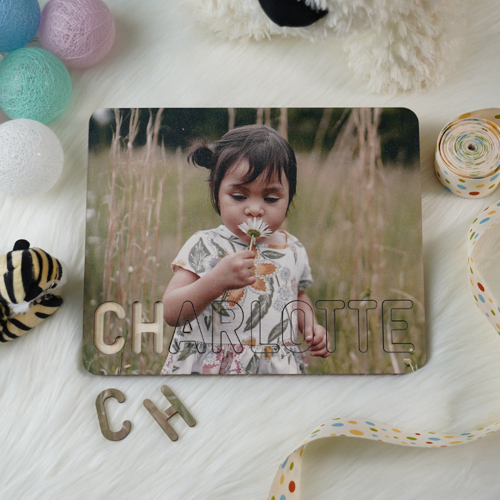 Personalised Baby Name & Photo Puzzle