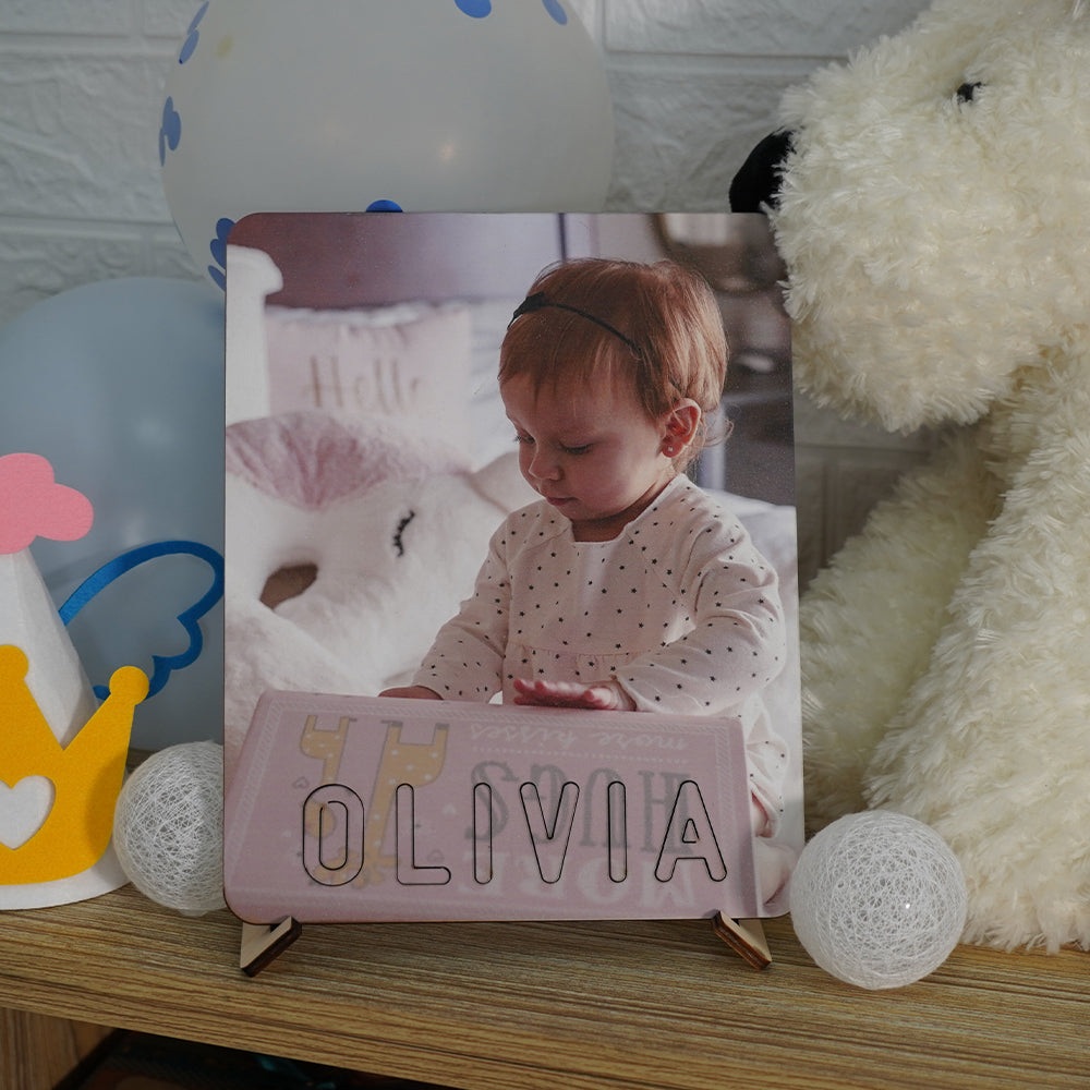 Personalised Baby Name & Photo Puzzle