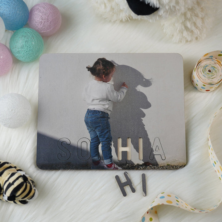 Personalised Baby Name & Photo Puzzle