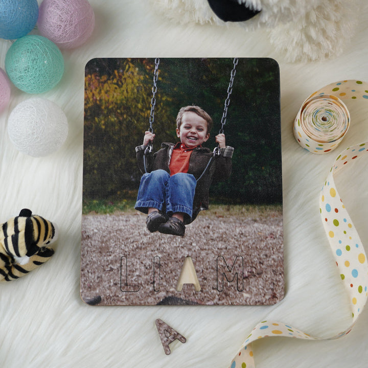 Personalised Baby Name & Photo Puzzle