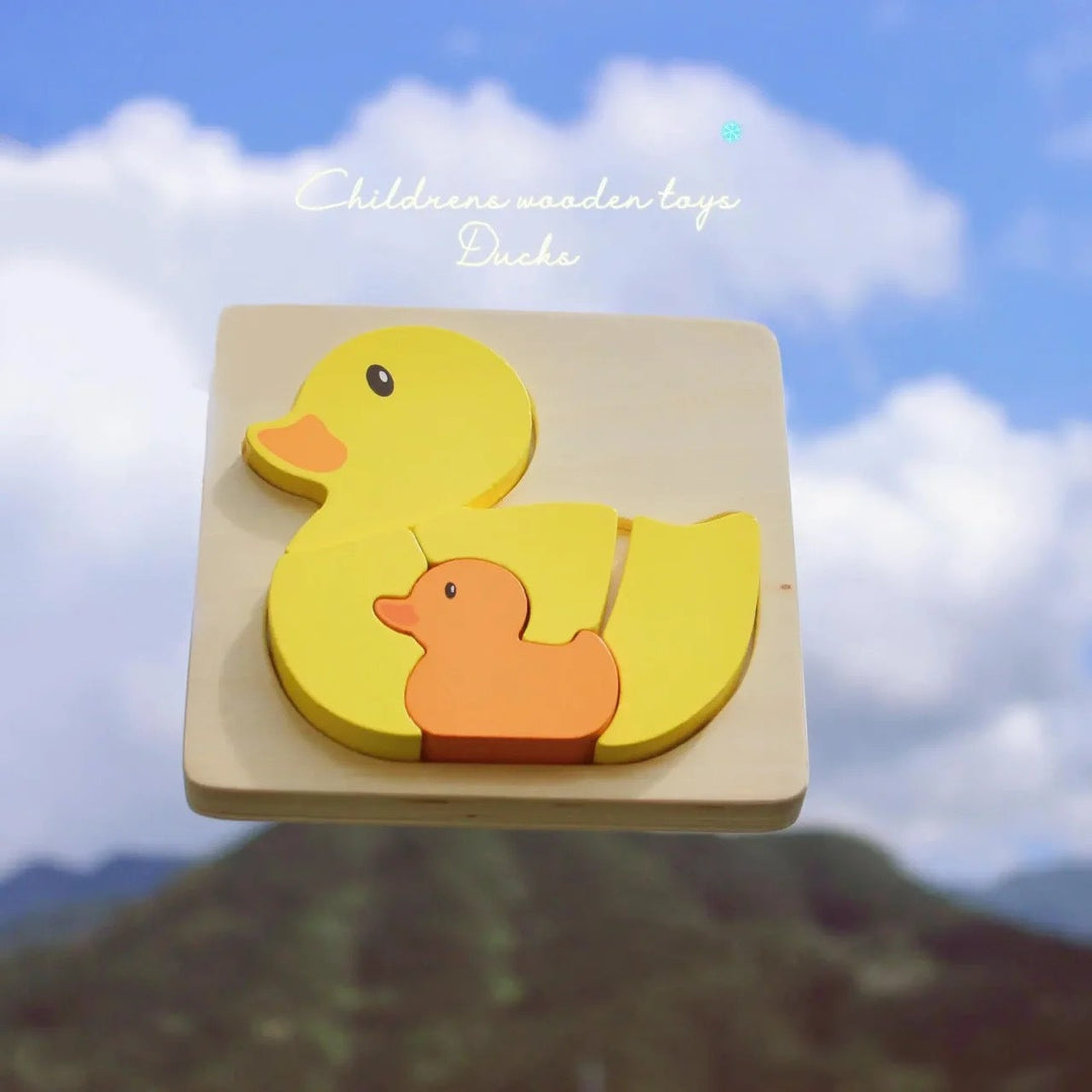 Wooden Animal Parent-Child puzzle (5 Pcs/1 Set)